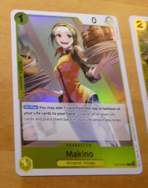 ONE PIECE ENGLISH Card Game Holo Carte Makino St13012 St En Mint EUR 1