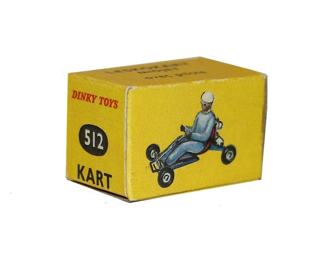Boîte De Collection Pour Dinky Toys 512 Kart - Reproduction Neuve, Fabriquée En France