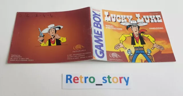 Nintendo Game Boy - Lucky Luke - Notice - Instruction Manual - FAH