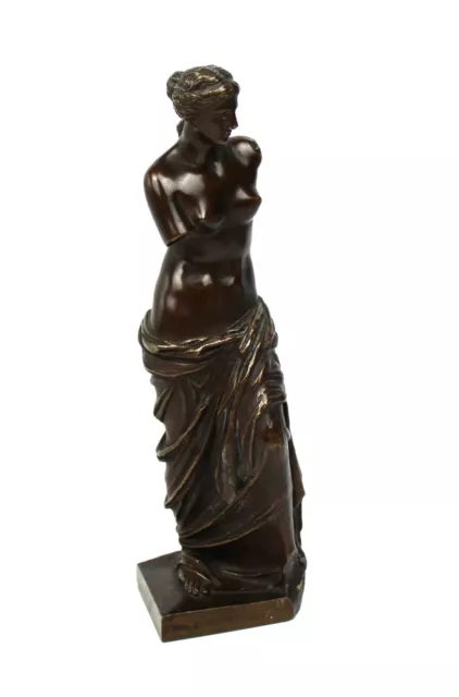 Antike Bronze Skulptur der Venus von Milo, Aphrodite, 26 cm