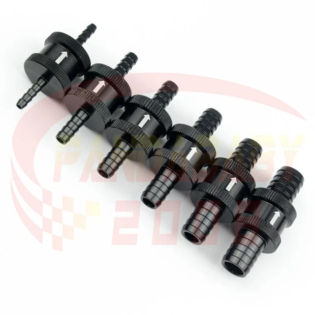 Aluminum Non Return One Way Fuel 4mm 6mm 10mm 12mm 14mmPetrol Diese Check Valve