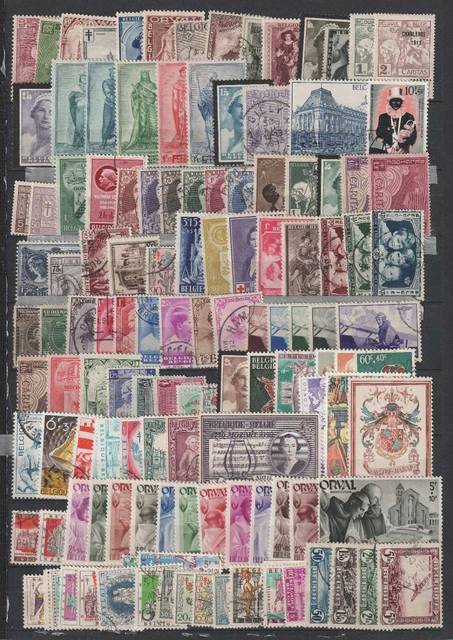 D5811: Besser Belgien Semi-Postal Briefmarken Sammlung; Blick