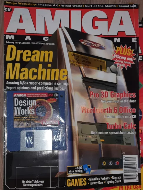 CU Amiga magazine | February 1997 | Disks Still Attached & Sealed