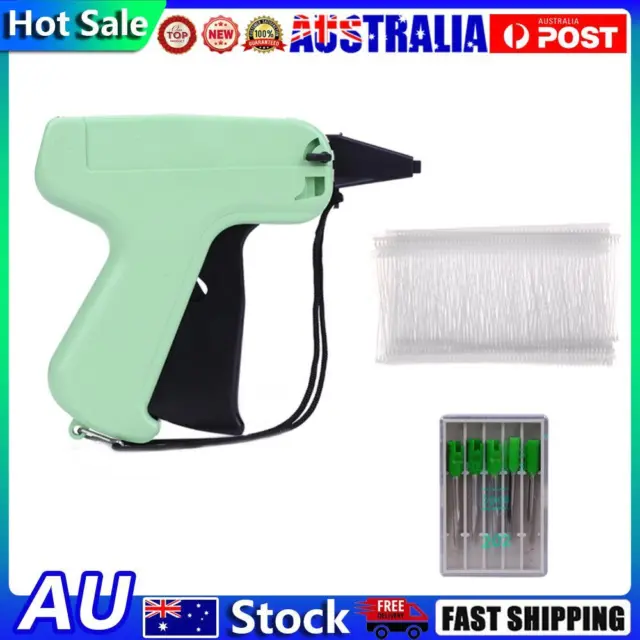 Clothes Garment Sewing Price Label Tagging Gun+5 Needles+1000 Barbs (A)