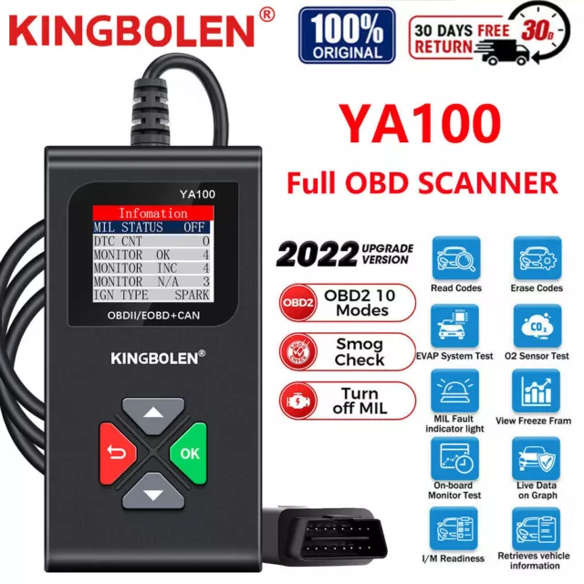 Automotive Car OBD2 Scanner OBDII Code Reader Check Engine Fault Diagnostic Tool