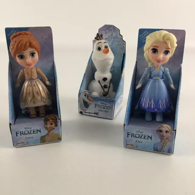 Disney Princess Petite Poseable Dolls 3.5" Frozen II Figures Anna Elsa Olaf Lot