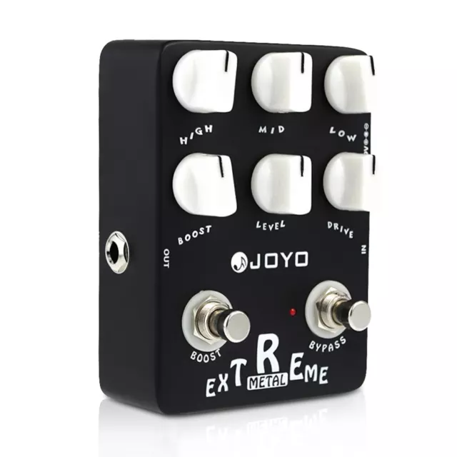 JOYO Heavy Metal Distortion Guitar Pedal Effect 3 Modes Controls True Bypass