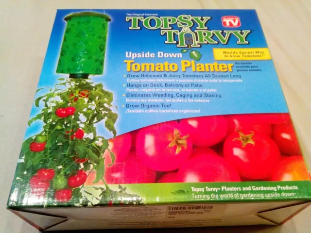 1 Stück Tomaten Gemüse Pflanzgefäß Topsy Turvy hängender Garten Blumenampel C