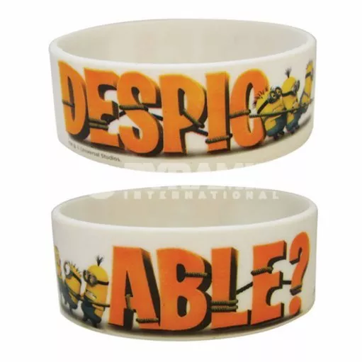 1 X Despicable Me Minion Wristband Writing Brand New Great Gift