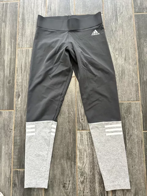 ADIDAS I AM SPORT  Women's Dk Gray Colorblock Leggings Size Med