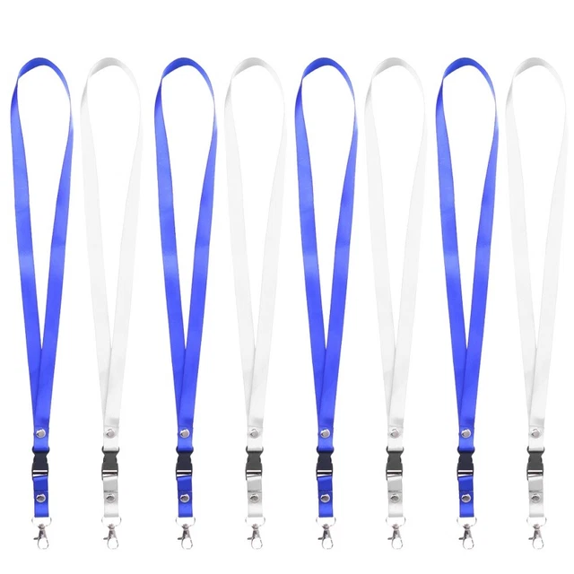 8PCS Badge Lanyards Neck Lanyards Neck Strap Lanyard Wristlet Strap