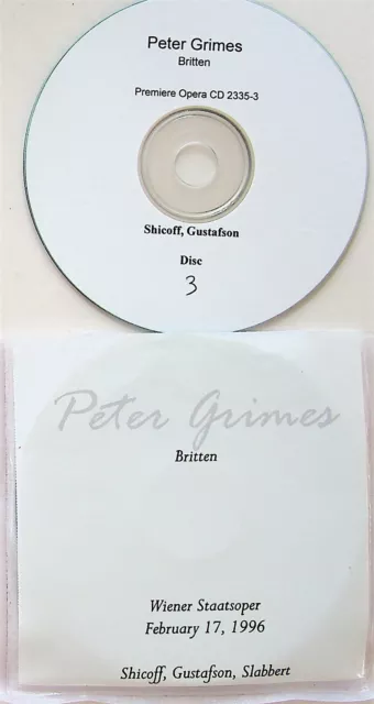 BRITTEN Peter Grimes Live 1996 Rostropovich 3-CD NEIL SHICOFF/NANCY GUSTAFSON