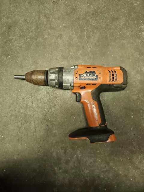 Ridgid 18 Volt Hyper X3 1/2" HAMMER DRILL 2 Speed Tool Only R861150 READ Ridgid 18 Volt Hyper X3 1/2" HAMMER DRILL 2 Speed Tool Only R861150 READ