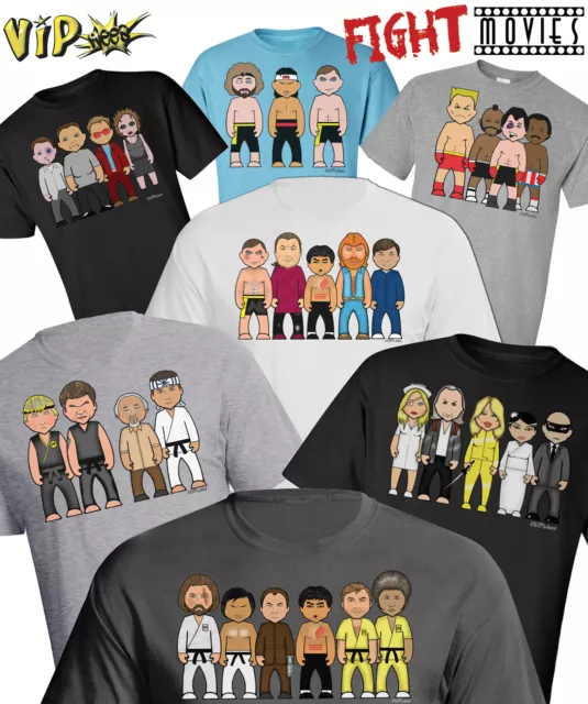 T-shirt da uomo VIPwees organica cotone film combattimento ispirata caricature ChooseDesign