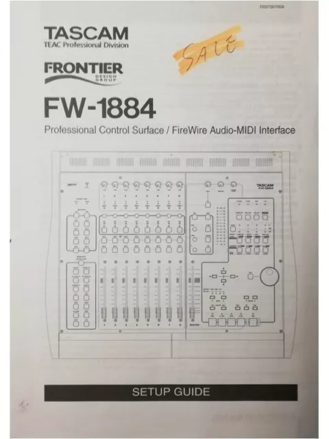 Tascam FW-1884 Setup Guide In Inglese