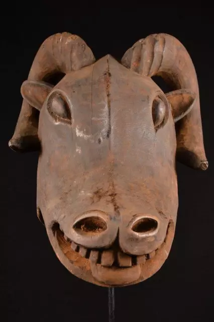 20076 African Old Bamun Buffet Helmet Mask/Helmet Mask Cameroon