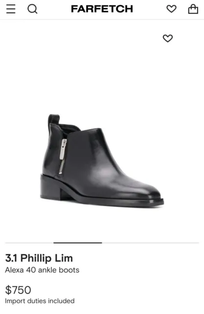 NWOT- 3.1 Phillip Lim Alexa leather ankle boots Sz 37 2