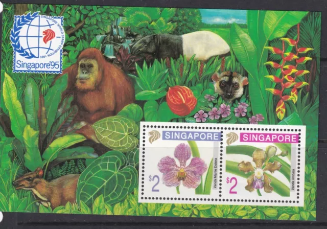 Singapore 1995   '95 Int. Stamp Exhibition  Sg Ms797 Miniature Sheet  Mnh