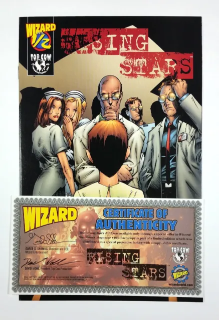RISING STARS Wizard 1/2  w/COA  (2000) Top Cow Comics