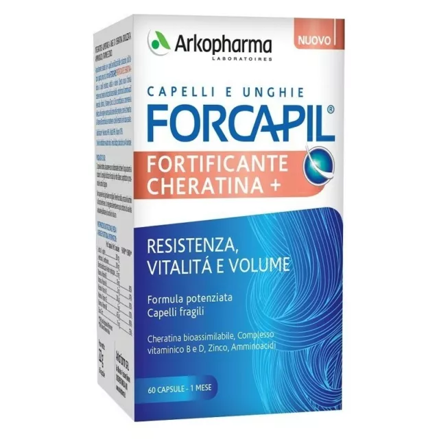 ARKOPHARMA Forcapil Keratine+ - hairs health supplement 60 capsules