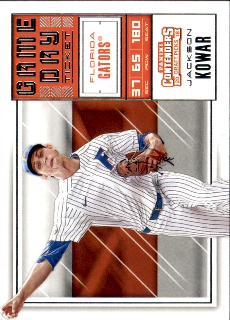 2018 Panini Contenders Draft Picks Baseball Game Day Tickets #6 Jackson Kowar