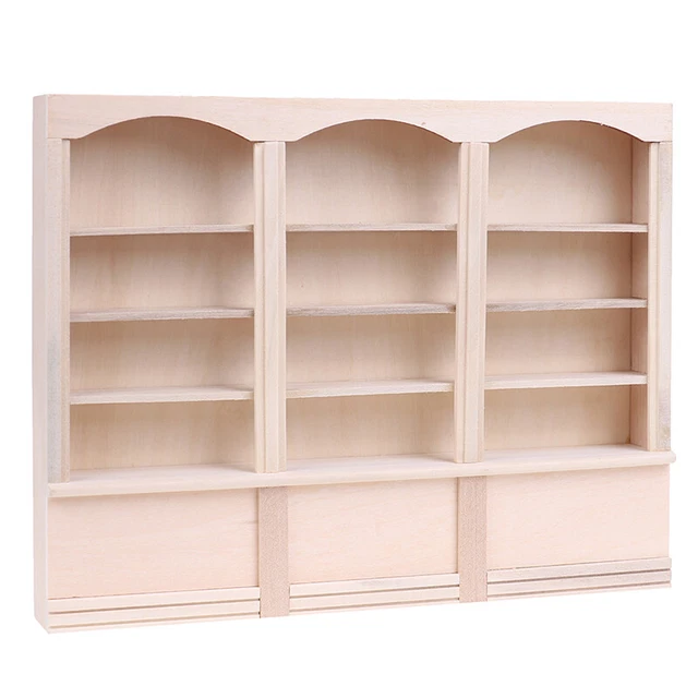 1Pc 1:12 Dollhouse Mini Bookcase Display Shelf Bookshelf Locker Doll House DH*wl