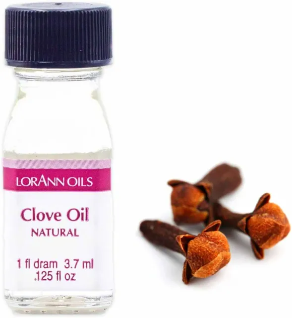 Natural CLOVE Oil Liquid extract flavoring hard candy 1 dram = 0.125 oz LorAnn