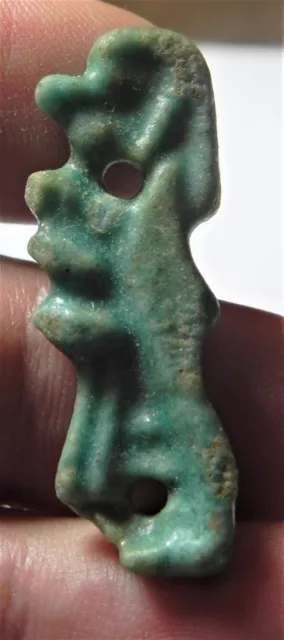 Zurqieh -Af1958- Ancient Egypt.  Stunning Faience Amulet . 600 - 300 B.c