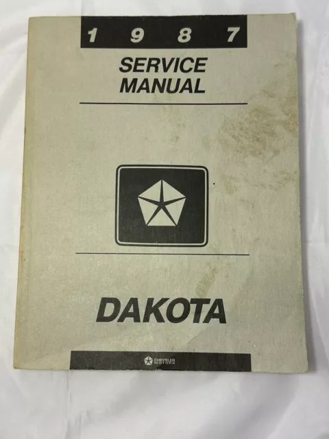 1987 Dodge Dakota Truck Rear Wheel Drive Factory Service Repair Shop Manual OEM