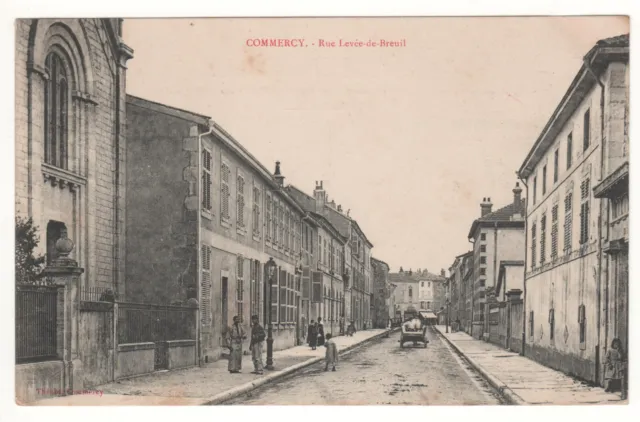 CPA 55 - COMMERCY - RUE LEVÉE-de-BREUIL (MEUSE) - ÉCRITE le 13-06-1906