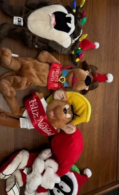 Rare - WB Store Stuffed Christmas Characters: Scooby Doo, Speedy Gonzales, more!