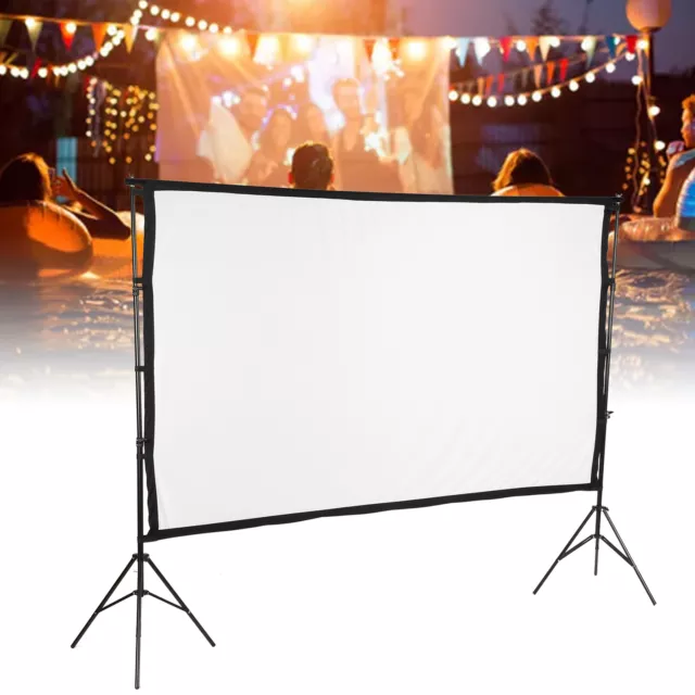 Projector Screen 120 Inch 16:9 Projector Screen With Double Tripod For Home ECM