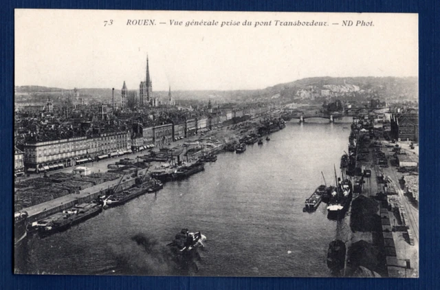 CPA Rouen  vue générale du pont Transbordeur Aerial France Postcard
