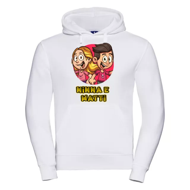 Felpa con Cappuccio di Mattiz Ninna e Matti invernale unisex bambino bambina