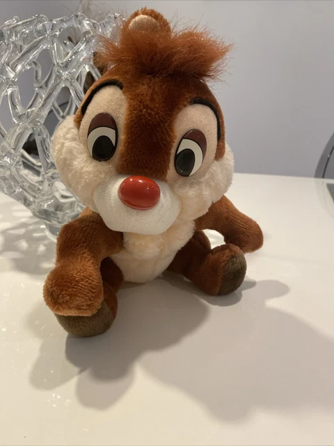 Walt Disney Chip n Dale Rescue Ranger Dale PlushStuffed Chipmunk Toy Animal VGC