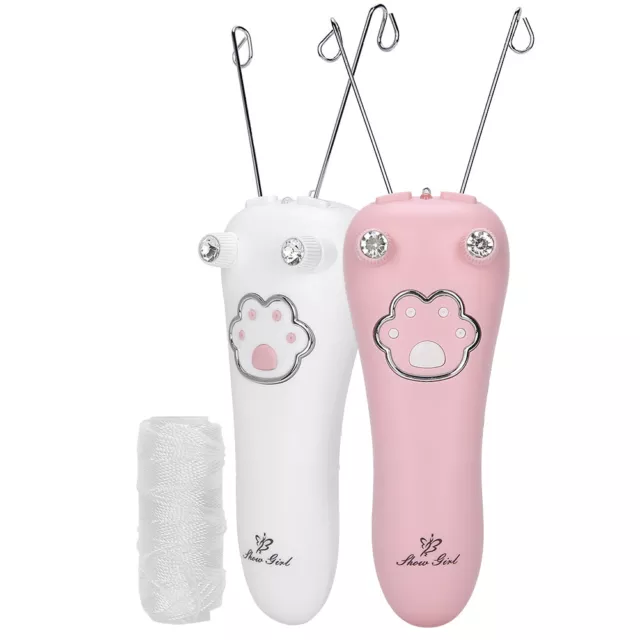 Electric Facial Hair Remover Defeatherer Cotton Thread Epilator Shaver NEW 3