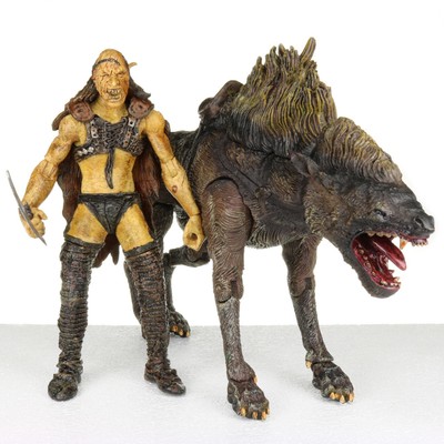 de luxe set Sharku with Warg beast ToyBiz Le Seigneur des Anneaux 