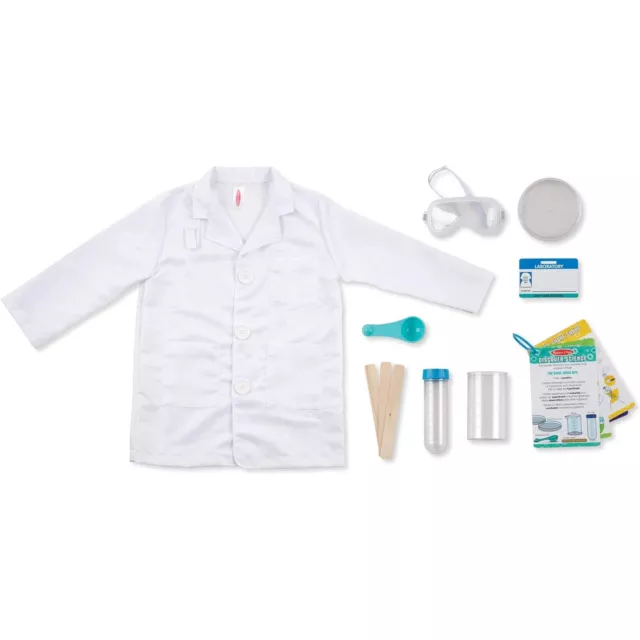 Melissa and Doug Scientist Role Play Costume Set | Role Play for Kids | 18536