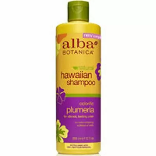 Hawaiian Shampoo Colorific Plumeria 12 Oz By Alba Botanica