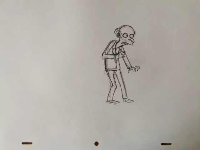 SIMPSONS TV Show Original Animation Art Cel Production Prop Drawing #27