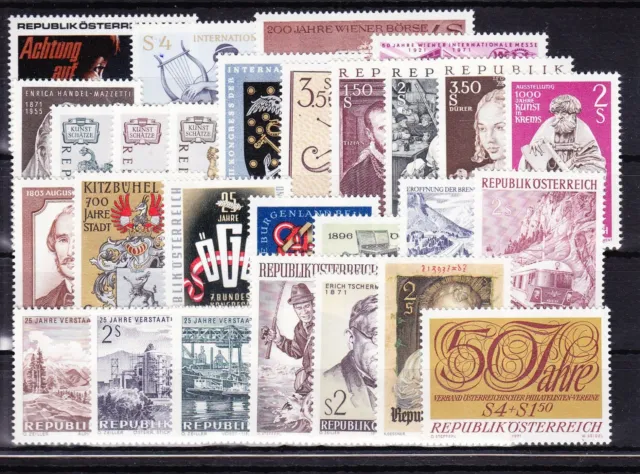 Österreich Jahrgang 1971 mit 1353-1380 postfrisch MNH #HR300