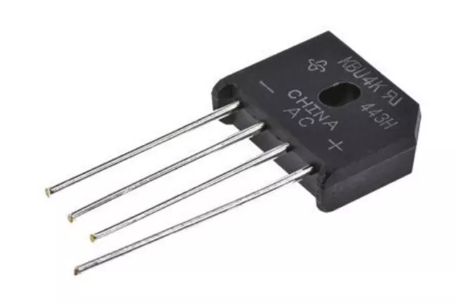 1 x Vishay KBU4K-E4/51, Bridge Rectifier, 4A 800V, 4-Pin KBU