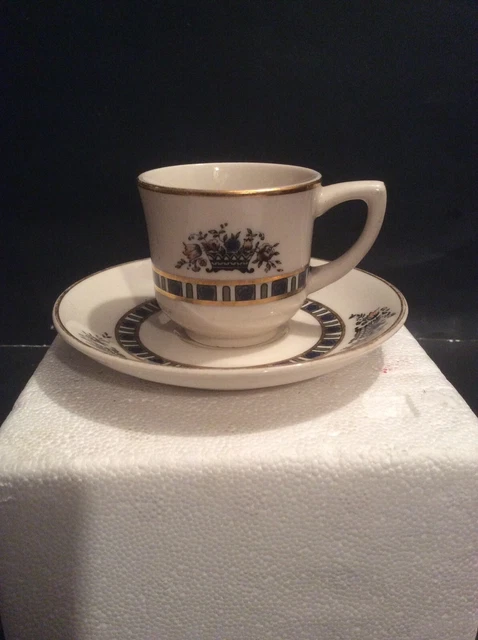Vintage: Syracuse China  Old Ivory  "Virginia"  Demitasse Cup & Saucer