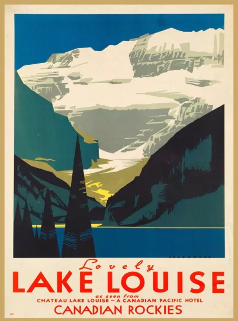 96648 Chateau Lovely Lake Louise Rockies Canada Wall Print Poster Plakat