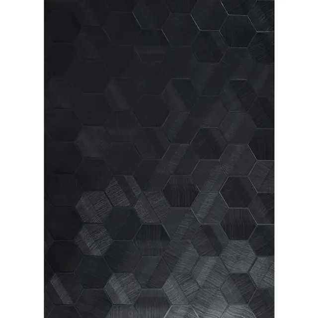 Lamborghini Murcielago Hexagon Feature Black textured Wallpaper 3D Geometric 2