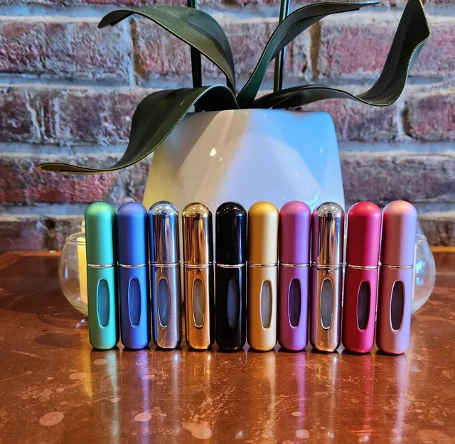 PERFUME ATOMISER BOTTLE Refillable Aftershave Atomizer 5ml Pump Travel