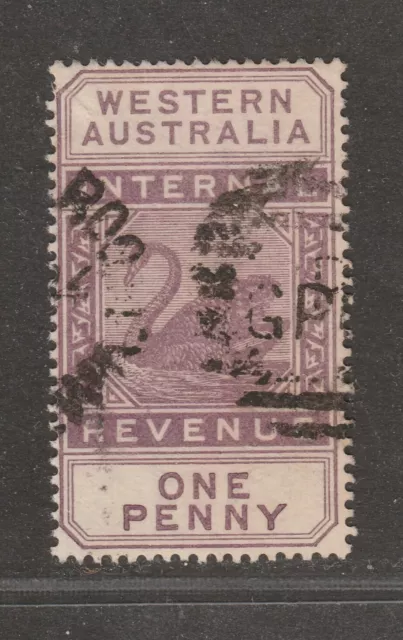 1893 WESTERN AUSTRALIA  1d Lilac Swan  SG F11 CV £10