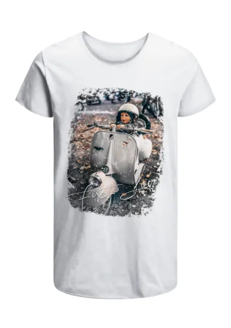 T-Shirt vespa vintage Uomo Abbigliamento 100% Cotone Taglia dalla S a XXL