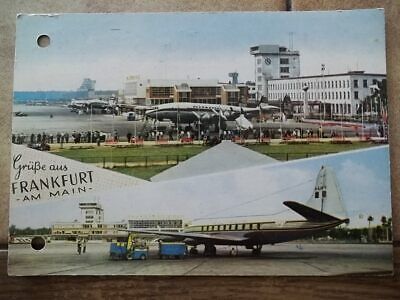 RARITÄT-KARTE FRANKFURT FLUGHAFEN 1960 Lufthansa Ältere Jumbo Boing