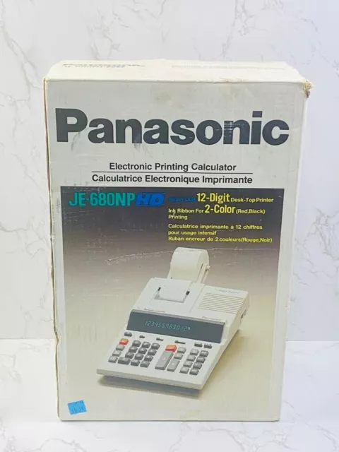 Panasonic JE-680NP Electronic Printing Desk Calculator